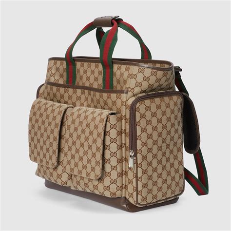 gucci doaper bag dimensions|Gucci medium diaper bag.